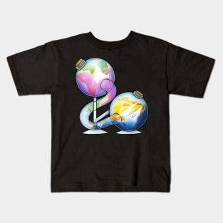 Genderfae And Aroace Pride Potion Kids T-Shirt